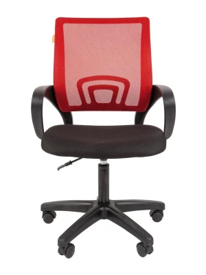 Кресло Chairman 696 LT (сетка красная/ткань черная)